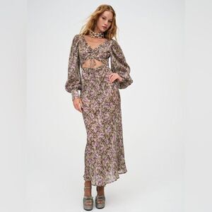 Free People For Love & Lemons Wynne Maxi Dress/ size S